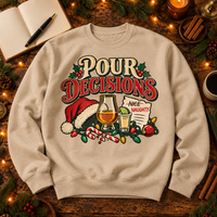 Load image into Gallery viewer, Pour Decisions Christmas Whiskey - Holiday T-Shirt, Long Sleeve, Sweatshirt &amp; Hoodie