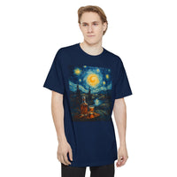 Load image into Gallery viewer, Starry Night Whiskey Tall Tee - Van Gogh Style (Hanes 518T Tall Tee)