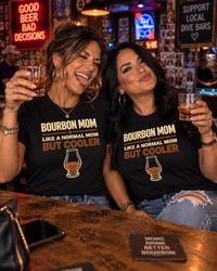 Load image into Gallery viewer, Bourbon Mom, Like a Normal Mom, But Cooler Women’s Bourbon T-Shirt