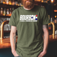Load image into Gallery viewer, Bourbon: A Real American Hero Tee, Hoodie &amp; Pullover | Bella+Canvas &amp; Gildan Collection