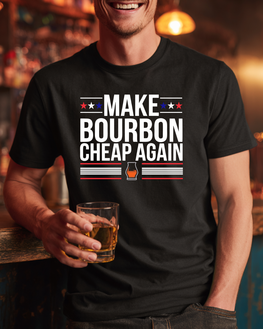 Make Bourbon Cheap Again Heavyweight T-shirt