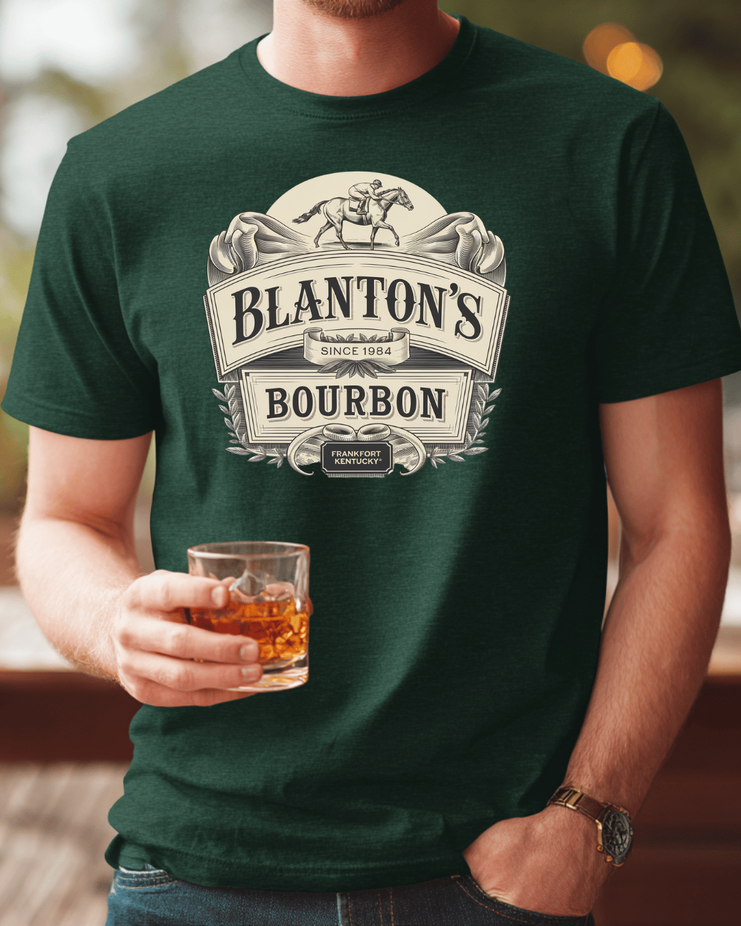 Blanton's Bourbon Heavyweight Crewneck T-shirt