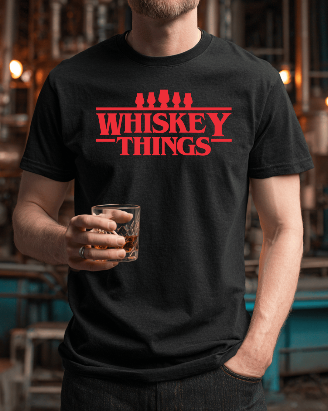 Whiskey Things  Heavyweight  Crewneck T-shirt