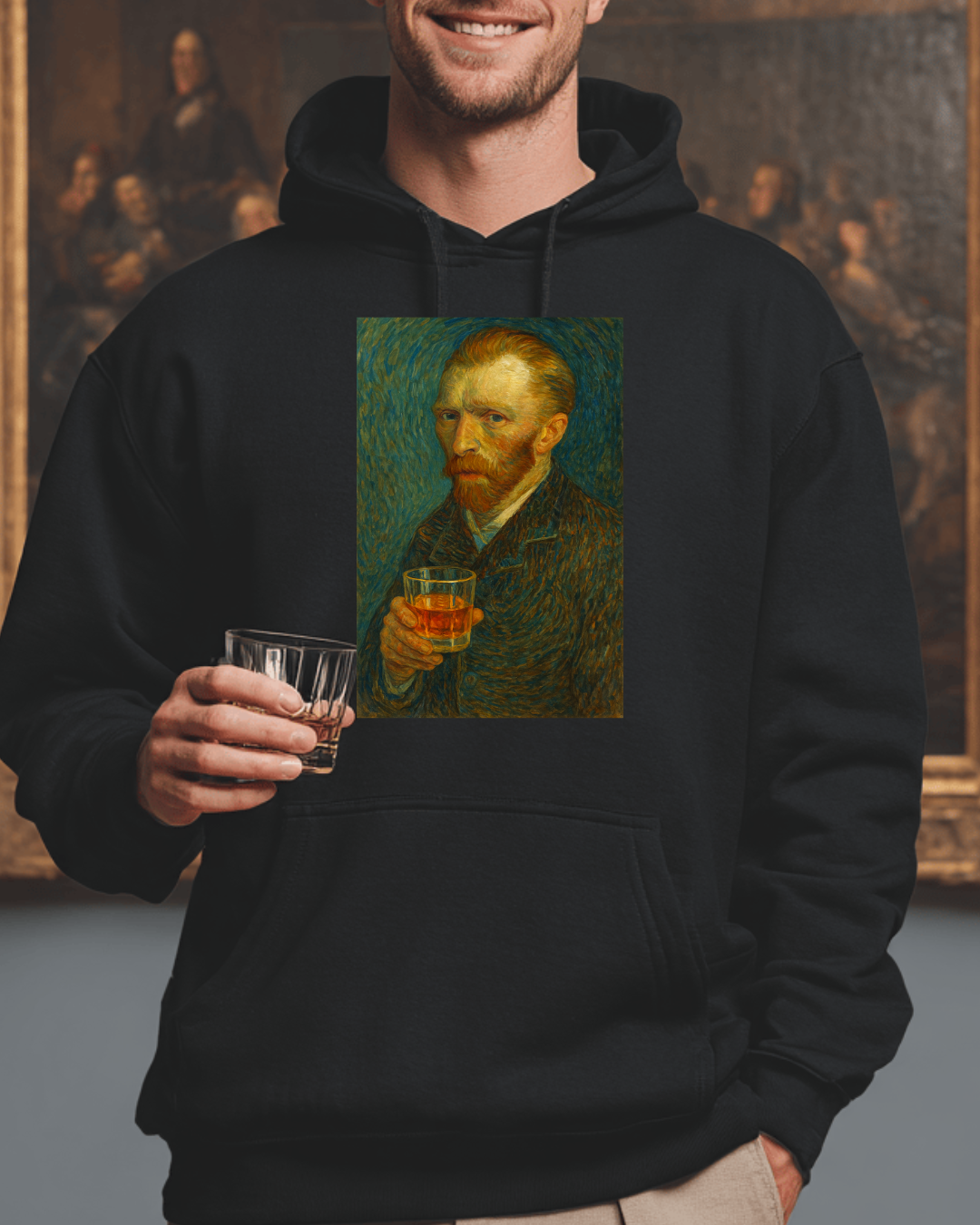 The Lost Van Gogh: Whiskey Edition Classic Pullover Hoodie