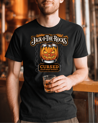 Load image into Gallery viewer, Jack-O-The-Rocks: Cursed Sour Mash Whiskey | Limited Halloween Edition T-shirt