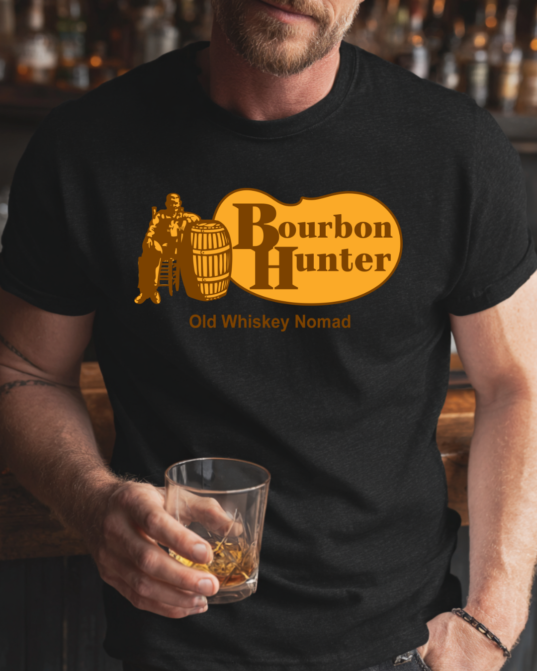Bourbon Hunter Tee | Premium Unisex Crewneck