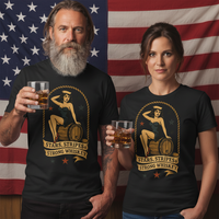 Load image into Gallery viewer, Stars, Stripes &amp; Strong Whiskey Premium Crewneck Tee