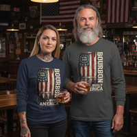 Load image into Gallery viewer, Bourbon Built America Premium Classic Unisex Longsleeve Tee