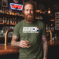 Load image into Gallery viewer, Bourbon: A Real American Hero Tee, Hoodie &amp; Pullover | Bella+Canvas &amp; Gildan Collection
