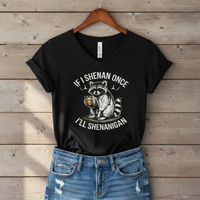 Load image into Gallery viewer, If I Shenan Once, I’ll Shenanigan Women’s V-Neck Tee (Gildan 5V00L)