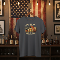 Load image into Gallery viewer, American by Birth, Aged in Oak Premium Unisex Crewneck Tee