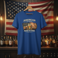 Load image into Gallery viewer, American by Birth, Aged in Oak Premium Unisex Crewneck Tee