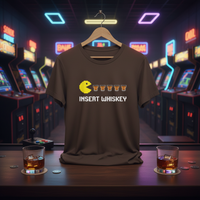 Load image into Gallery viewer, Insert Whiskey Retro Arcade Premium Unisex Crewneck Tee