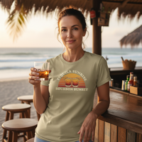 Load image into Gallery viewer, Tequila Sunrise, Bourbon Sunset Tee Retro Cocktail Edition Premium Unisex Crewneck Tee