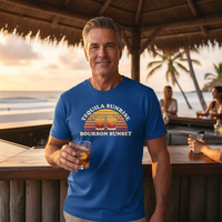 Load image into Gallery viewer, Tequila Sunrise, Bourbon Sunset Tee Retro Cocktail Edition Premium Unisex Crewneck Tee