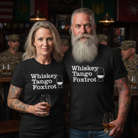 Load image into Gallery viewer, Whiskey Tango Foxtrot Tee – Military Humor Whiskey Shirt (Bella+Canvas 3001 / Gildan 5000 / Gildan 5400 Long Sleeve)