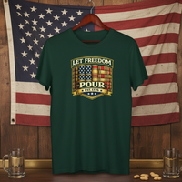 Load image into Gallery viewer, Let Freedom Pour Bourbon Patriot Tee - Est. 1776 Premium Unisex Crewneck Tee
