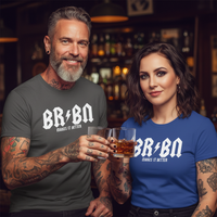 Load image into Gallery viewer, BRBN “Makes It Better” Premium Crewneck Tee – For Bourbon Lovers &amp; Rock-N-Roll Souls