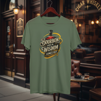 Load image into Gallery viewer, Bourbon Goes In, Wisdom Comes Out Premium T-shirt