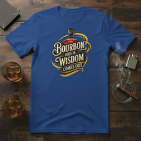 Load image into Gallery viewer, Bourbon Goes In, Wisdom Comes Out Premium T-shirt