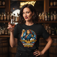 Load image into Gallery viewer, Whiskey Woman Vintage Americana Premium Unisex Crewneck Tee