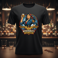 Load image into Gallery viewer, Whiskey Woman Vintage Americana Premium Unisex Crewneck Tee